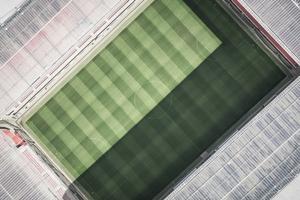 green field view from above